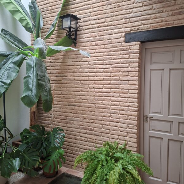 The small covered little courtyard