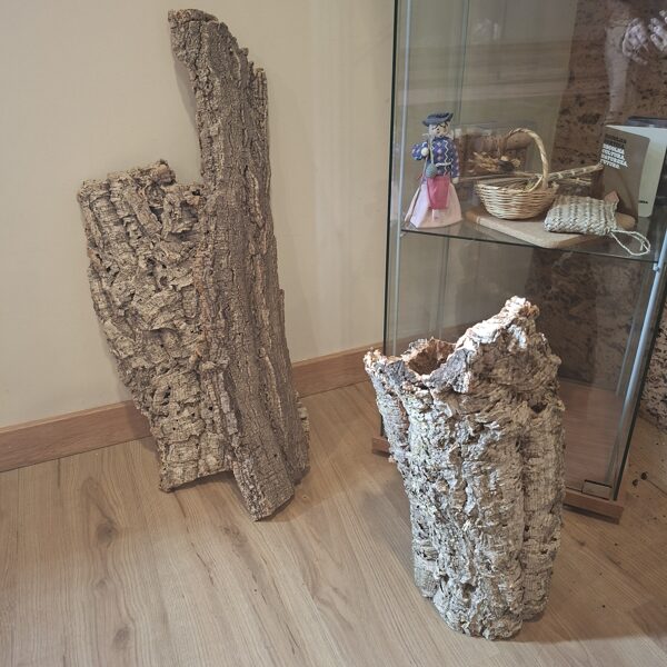 Cork bark before processing