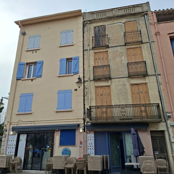 The adorable colorful houses