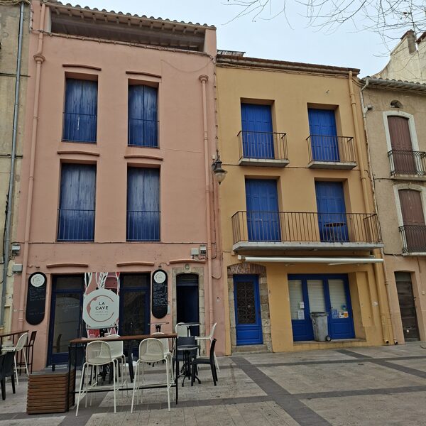 The adorable colorful houses