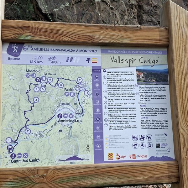 Our hiking route
