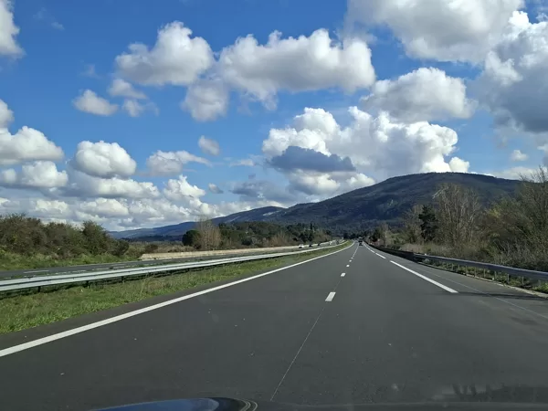 On the road